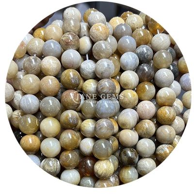 Ingrosso Naturale 2A Tourmaline Rotondo Perle Libere Moonstone Perle Libere di Pietra Arcobaleno Perle Fluorite Distanziatori per Gioielli