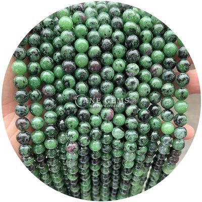 Ingrosso Naturale 2A Tourmaline Rotondo Perle Libere Moonstone Perle Libere di Pietra Arcobaleno Perle Fluorite Distanziatori per Gioielli