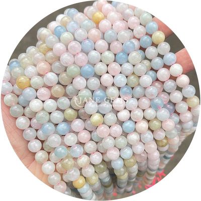 Ingrosso di gemme naturali perline sferiche sferiche 8 mm Gips blu perline sferiche ematite perline spaziatori per la realizzazione di gioielli