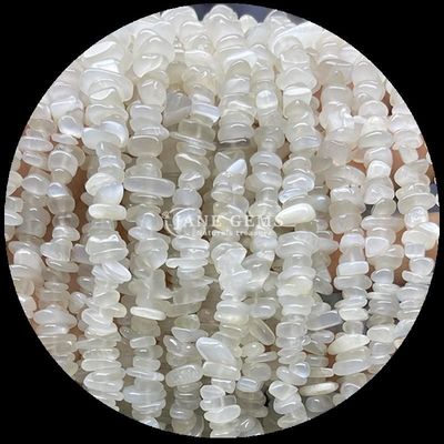 Pietra di luna Tourmaline Gems Bead Cristallo naturale Forma irregolare Scheletro di ghiaia Pietra di ghiaia Stringhe di perline sciolte Per braccialetti