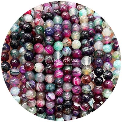 Ingrosso di gemme naturali perline sferiche sferiche 8 mm Gips blu perline sferiche ematite perline spaziatori per la realizzazione di gioielli