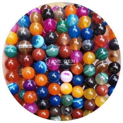 Ingrosso di gemme naturali perline sferiche sferiche 8 mm Gips blu perline sferiche ematite perline spaziatori per la realizzazione di gioielli