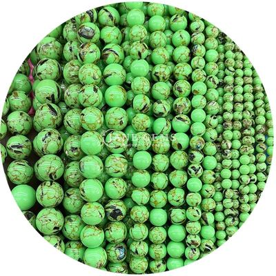 Ingrosso di gemme naturali perle rotonde sciolte 8 mm agate a strisce multicolore perle sciolte perle rotonde spaziatori per gioielli