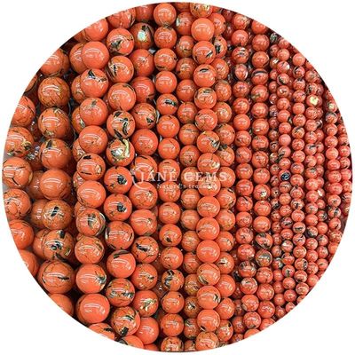 Ingrosso di gemme naturali perle rotonde sciolte 8 mm agate a strisce multicolore perle sciolte perle rotonde spaziatori per gioielli