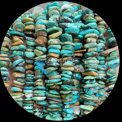 Turmalina Turchese Naturale Perla Cristallo Naturale Forma Irregolare Scheletro di Ghiaia Pietra Groviglio Perla Loose String Per Braccialetti