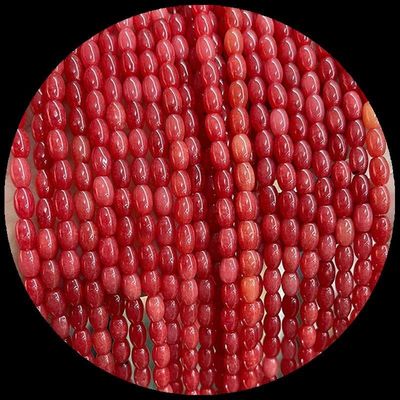 Agata indiana punto verde limone giada gemma perla cristallino naturale forma di riso pietra perla sciolta fili per braccialetti