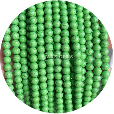 Ingrosso Howlite pietra rotonda perle sciolte turchese perle sciolte perle rotonde spazzatori per la produzione di gioielli