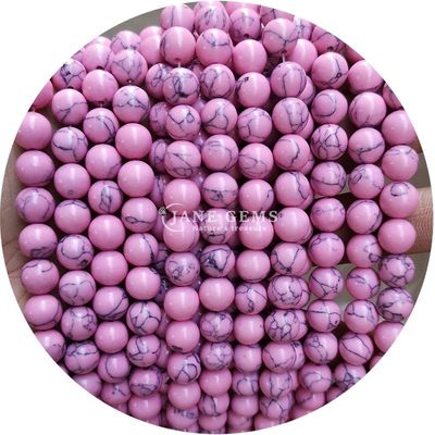 Ingrosso Howlite pietra rotonda perle sciolte turchese perle sciolte perle rotonde spazzatori per la produzione di gioielli