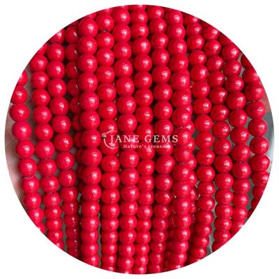 Ingrosso Howlite pietra rotonda perle sciolte turchese perle sciolte perle rotonde spazzatori per la produzione di gioielli