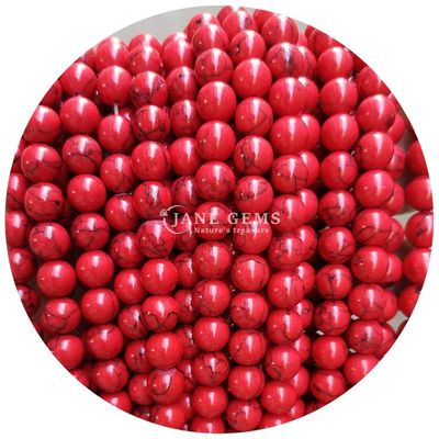 Ingrosso Howlite pietra rotonda perle sciolte turchese perle sciolte perle rotonde spazzatori per la produzione di gioielli
