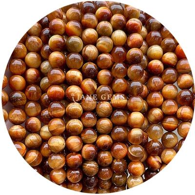 Ingrosso di pietra naturale perle rotonde larghe 8 mm perle larghe di tigre rosa rosso perle rotonde perli rotonde per gioielli