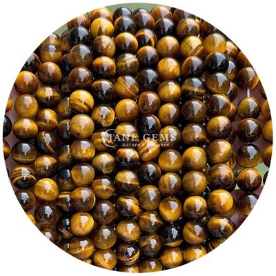 Ingrosso di pietra naturale perle rotonde larghe 8 mm perle larghe di tigre rosa rosso perle rotonde perli rotonde per gioielli