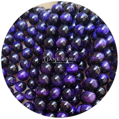 Ingrosso di pietra naturale perle rotonde larghe 8 mm perle larghe di tigre rosa rosso perle rotonde perli rotonde per gioielli