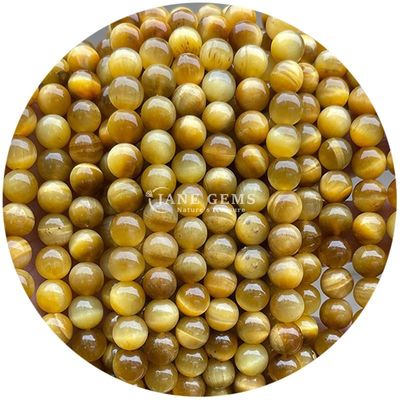 Ingrosso di pietra naturale perle rotonde larghe 8 mm perle larghe di tigre rosa rosso perle rotonde perli rotonde per gioielli