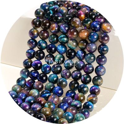 Ingrosso di pietra naturale perle rotonde larghe 8 mm perle larghe di tigre rosa rosso perle rotonde perli rotonde per gioielli