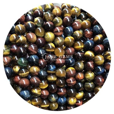Ingrosso di pietra naturale perle rotonde larghe 8 mm perle larghe di tigre rosa rosso perle rotonde perli rotonde per gioielli