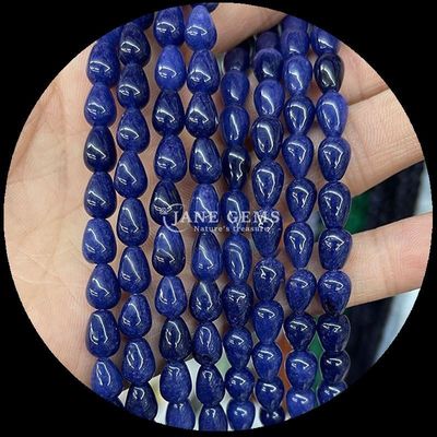 Lapis Lazuli Verde Aventurine Gem Bead Naturale Cristallo Acqua Goccia Forma Pietra Stringhe di perline sciolte Per braccialetti