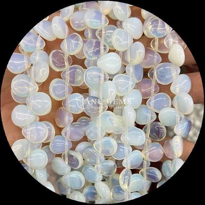 Malachite Quarzo trasparente perla di gemma cristallo naturale acqua goccia forma pietra strati di perla sciolti per braccialetti