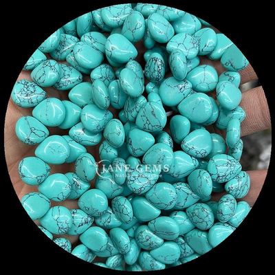 Malachite Quarzo trasparente perla di gemma cristallo naturale acqua goccia forma pietra strati di perla sciolti per braccialetti
