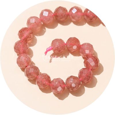 Grosso vendita autentica di gemme naturali perline a sfera cristalline perline a sfera rosa perline a quarzo per manifattura