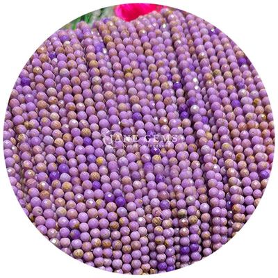 Ingrosso di gemme semi-preziose perle a facce a facce a facce sciolte perle di ametista accessori perle spazzatore per gioielleria