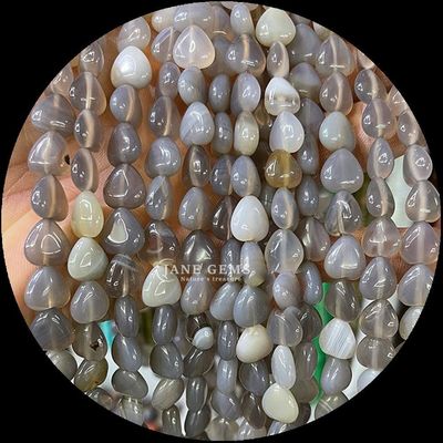 Acquamarino Ametista Gemma Perla Naturale Cristallo Forma Cuore Pietra Stringhe di Perla Libera Per Braccialetti