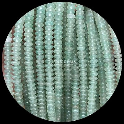 Aventurine rosa Verde Aventurine Gem Bead Cristallo naturale Ufo Forma di pietra Stringhe di perline sciolte Per braccialetti
