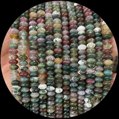 Sodalite Picture Stone Gem Bead Natural Crystal UFO Shape Stone Loose Bead Strands per braccialetti