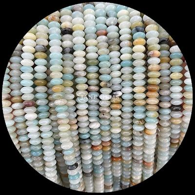 Limone Giada Amazonite Gem Perla Cristallo Naturale Ufo Forma di Pietra Stringhe di Perla Libera Per Braccialetti