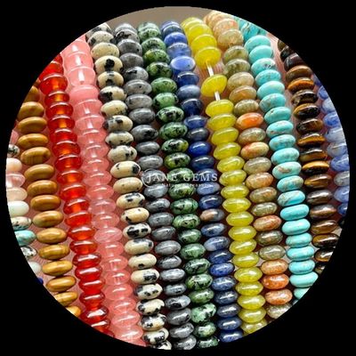 Limone Giada Amazonite Gem Perla Cristallo Naturale Ufo Forma di Pietra Stringhe di Perla Libera Per Braccialetti