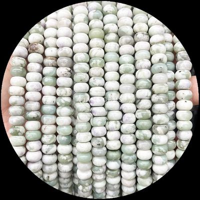 Lucky Jade Lava Stone Gem Bead Natural Crystal Abacus Shape Stone Loose Bead Strands per braccialetti