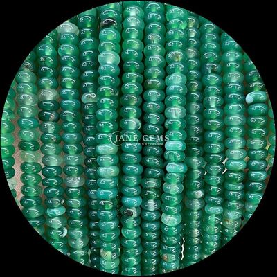 Lucky Jade Lava Stone Gem Bead Natural Crystal Abacus Shape Stone Loose Bead Strands per braccialetti