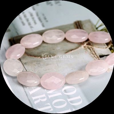 Perline a forma ovale a facce perle di gemme cristalline naturali opalite blu puntino di pietra perline a fasce per braccialetti