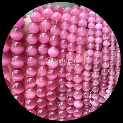 Colore rosa giallo lago colore blu perla personalizzabile forma rotonda perle occhio di gatto per regali fai da te