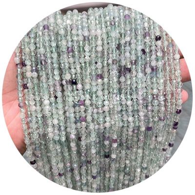 Perle di pietra gemma naturale con facce energetiche cristalline a forma rotonda per la produzione di gioielli fai da te