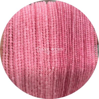 Pietre preziose rotonde a facce taglianti perline di pietra naturale String Quartz per la produzione di gioielli fatti a mano