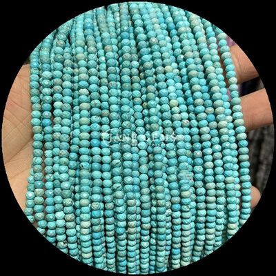 Lapis Lazuli Apatite perla di gemma naturale con facce in forma di abaco fili di perla sciolti per energia curativa e fabbricazione di gioielli fai da te
