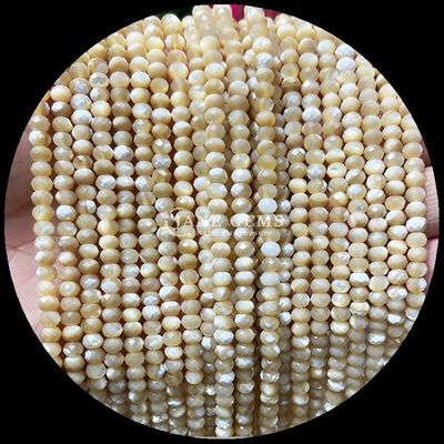 Turmalina granato gemma naturale perla facciata a forma di abaco fili di perla sciolti per energia curativa e gioielli fai da te Ma