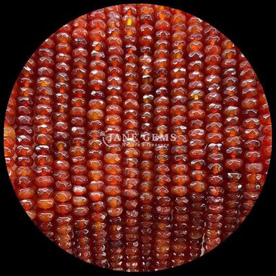 Fluorite Carnelia Gemstone naturale perle facciata Abaco Forma a sfera perle a fili sciolti per energia curativa e gioielli fai da te Ma