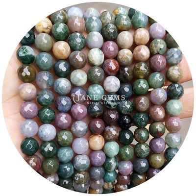 Natural Round Smooth Mix Agate Loose Beads Strand per gioielli e artigianato DIY Makin