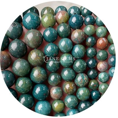 Natural Round Smooth Mix Agate Loose Beads Strand per gioielli e artigianato DIY Makin