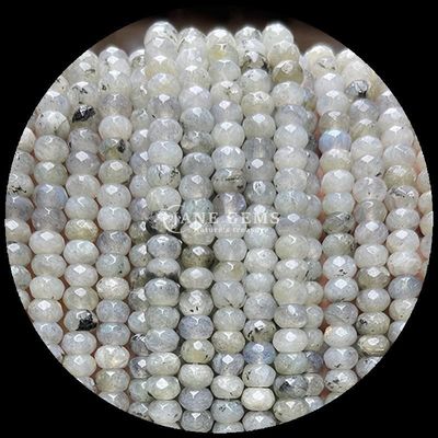 Labradorite Peridot Stringhe di perline di gemme naturali Perline di abaco a facce di gemme naturali per regali personalizzati