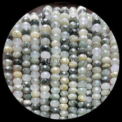Labradorite Peridot Stringhe di perline di gemme naturali Perline di abaco a facce di gemme naturali per regali personalizzati