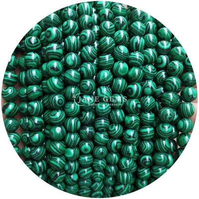 Perline di malachite imitazione perline di pietra di malachite rotonde perline di pietra sciolte per gioielli fai da te