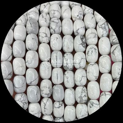 Gems Bead Howlite Opalite Natural Crystal Gemstone Barrel Shape Loose Bead Strands per la realizzazione di gioielli