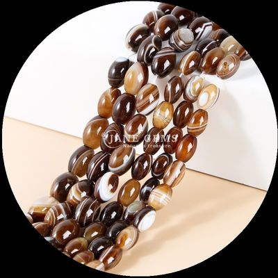 Gems Bead Dalmata Jasper Cristallo naturale Gemstone Barrel Forma di perline sciolte Stringi per la produzione di gioielli