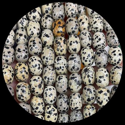 Gems Bead Dalmata Jasper Cristallo naturale Gemstone Barrel Forma di perline sciolte Stringi per la produzione di gioielli