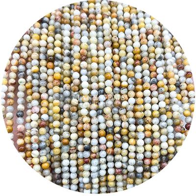 Semi-pietra preziosa Citrine Tourmaline Guarigione Loose Round Bead Strands per il regalo di compleanno