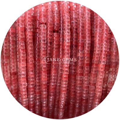 Pietra di cristallo angolo retto forma di pietra naturale perle rotonde per la creazione di gioielli fai da te