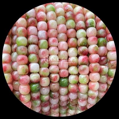 Gems Bead Rose Quartz Ice Green Jade Natural Crystal Gemstone Apple Shape Loose Bead Strands per la realizzazione di gioielli